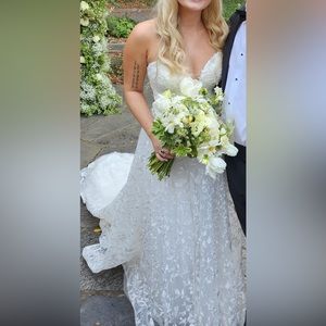 Calla Blanche strapless textured wedding dress